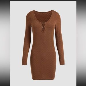 NEW Cider bodycon knit mini gogo dress L XL